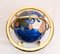 Brass and Enamel World Globe with Map and Compass 3