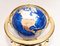 Brass and Enamel World Globe with Map and Compass, Image 9