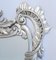 Miroir Art Nouveau en Argent Doré avec Cadre Floral 4
