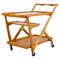 Light Walnut Tea Trolley by Cesare Lacca for Cassina, 1950s 1