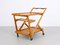 Light Walnut Tea Trolley by Cesare Lacca for Cassina, 1950s 7