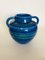 Blaue Serie Rimini Vase von Aldo Londi für Ceramiche Flavia Montelupo, 1970er 2