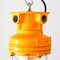Lámpara industrial vintage en amarillo, años 60, Imagen 7