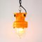 Vintage Industrial Lamp in Yellow, 1960s, Image 2