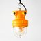 Vintage Industrial Lamp in Yellow, 1960s, Image 1