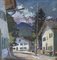 W. Scherer, Mountain Landscape, Oil on Cardboard, Framed, Image 2