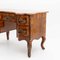Schreibtisch im Barockstil mit Nussholz Furnier, 1800er 10