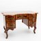 Baroque Style Desk with Walnut Veneer, 1800s 1