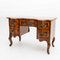 Schreibtisch im Barockstil mit Nussholz Furnier, 1800er 4