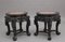 19th Century Chinese Carved Hardwood Occasional Table, 1880s, Set of 2, Image 10