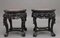 19th Century Chinese Carved Hardwood Occasional Table, 1880s, Set of 2, Image 6