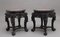 19th Century Chinese Carved Hardwood Occasional Table, 1880s, Set of 2, Image 9