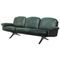 Vintage DS-31 Green Leather Three-Seater Sofa from de Sede 1
