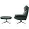 Vintage DS-31 High Back Lounge Chair & Ottoman from de Sede, Image 3
