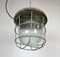 Lampe à Suspension Industrielle Cage en Fonte, 1960s 9