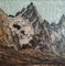 S Perret, Mountains, 1938, Oil on Wood, Framed 2