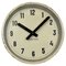 Industrial Factory Beige Wall Clock from International, 1950s 1