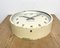 Industrial Factory Beige Wall Clock from International, 1950s, Image 10