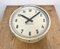 Industrial Factory Beige Wall Clock from International, 1950s 9