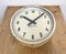 Industrial Factory Beige Wall Clock from International, 1950s, Image 9