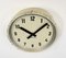 Horloge Murale d'Usine Industrielle Beige de International, 1950s 4