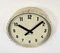 Industrial Factory Beige Wall Clock from International, 1950s 4