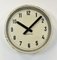 Industrial Factory Beige Wall Clock from International, 1950s 7