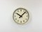 Industrial Factory Beige Wall Clock from International, 1950s 2