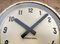 Horloge Murale d'Usine Industrielle Beige de International, 1950s 11