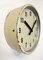 Reloj de pared industrial de fábrica beige de International, años 50, Imagen 5
