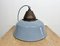 Industrial Grey Enamel and Cast Iron Pendant Light, 1960s 14