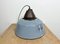 Industrial Grey Enamel and Cast Iron Pendant Light, 1960s 15