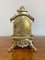 Antique Victorian Mantle Clock in Ornate Brass, 1880 8