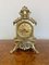 Antique Victorian Mantle Clock in Ornate Brass, 1880 4