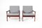 Mid-Century Capella Armchairs in Rosewood by Illum Wikkelso for Niels Eilersen, 1960, Set of 2, Image 1