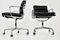 Charles & Ray Eames zugeschriebene Schwarze Leder Soft Pad Chairs für Icf, 1970er, 2er Set 9