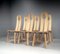 Brutalist Oak Dining Chairs from De Puydt, 1970s Set of 6, Image 6