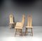 Brutalist Oak Dining Chairs from De Puydt, 1970s Set of 6, Image 9