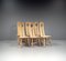 Brutalist Oak Dining Chairs from De Puydt, 1970s Set of 6 2