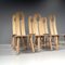 Brutalist Oak Dining Chairs from De Puydt, 1970s Set of 6 27