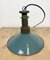 Industrial Green Enamel Pendant Lamp with Cast Aluminium Top, 1960s 9