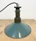 Industrial Green Enamel Pendant Lamp with Cast Aluminium Top, 1960s 11