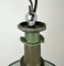 Lámpara colgante industrial esmaltada en verde con superficie de aluminio fundido, años 60, Imagen 5