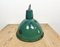 Industrial Green Enamel Factory Lamp, 1960s 12