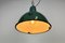 Industrial Green Enamel Factory Lamp, 1960s 15