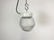 Vintage White Porcelain Pendant Light with Frosted Glass, 1970s 2