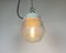 Vintage White Porcelain Pendant Light with Frosted Glass, 1970s 12