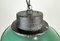 Industrial Green Enamel and Cast Iron Pendant Light, 1960s 3