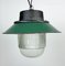 Industrial Green Enamel and Cast Iron Pendant Light, 1960s, Image 7