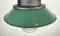 Industrial Green Enamel and Cast Iron Pendant Light, 1960s 4